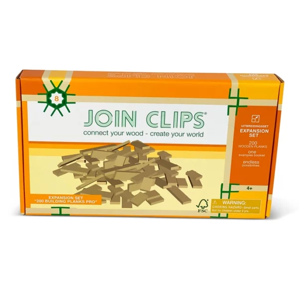 JOIN CLIPS Uitbreidingsset "200 BUILDING PLANKS PRO" – Bouw als een professional!
