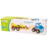 Autotransporter met 2 bouwvoertuigen6 New Classic Toys Autotransporter met 2 bouwvoertuigen