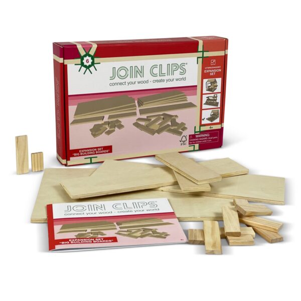 JOIN CLIPS Uitbreidingsset "Big Building Boards" – Bouw groter, hoger en creatiever!