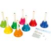 Small Foot Tafelbel Set Gekleurde Handbellen, Set van 8