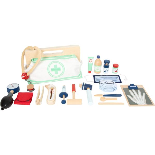 Small Foot - Dokterstas met Houten Dokter Accessoires, 18dlg