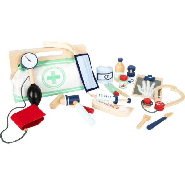 Small Foot - Dokterstas met Houten Dokter Accessoires, 18dlg
