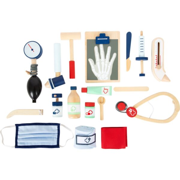 Small Foot - Dokterstas met Houten Dokter Accessoires, 18dlg