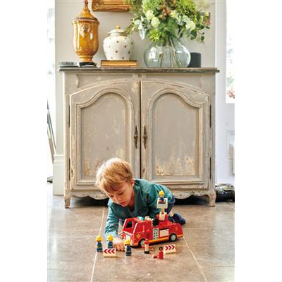 Tender leaf toys brandweerwagen hout