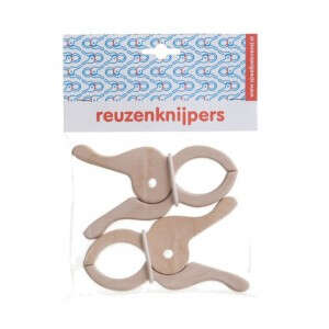Speelbelovend houten Reuzenknijpers (set van 4)