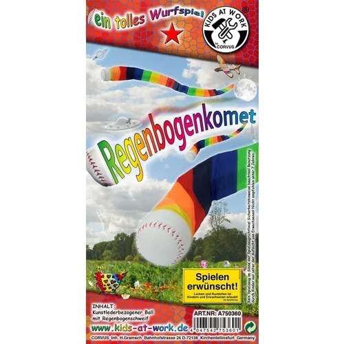 Kids at work - Werpbal regenboogkomeet staartbal
