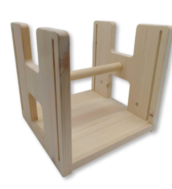 Speelbelovend (GOUDvanHOUT) Houten speelkruk Mathilde