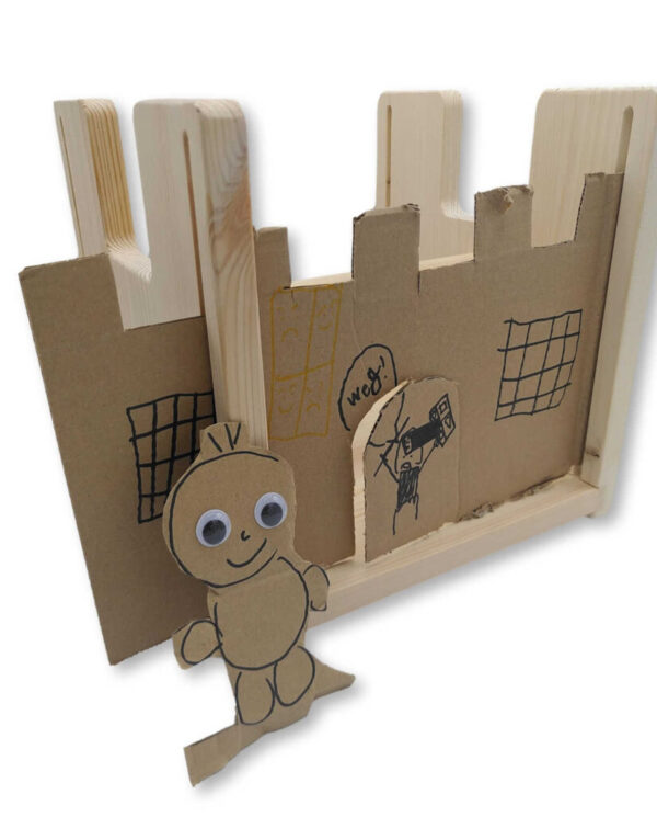 Speelbelovend (GOUDvanHOUT) Houten speelkruk Mathilde