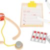 Tandartskoffer1 Small Foot - Houten Dokter en Tandarts 2 in1 Set in Koffer.
