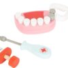 Tandartskoffer2 Small Foot - Houten Dokter en Tandarts 2 in1 Set in Koffer.