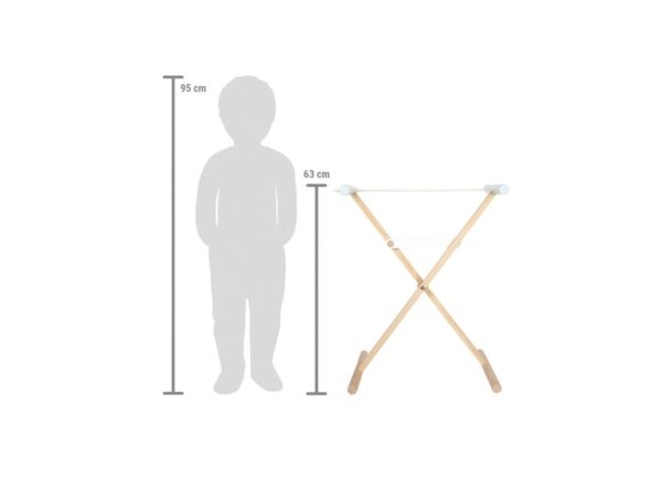 Small Foot houten uitklapbare wasrek
