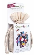 Crayon Rocks Twee en dertig (32) Crayon Rocks in ecru katoenen zakje