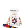 Crayon Rocks 8 ergonomische wasco krijtjes in ecru katoenen zakje