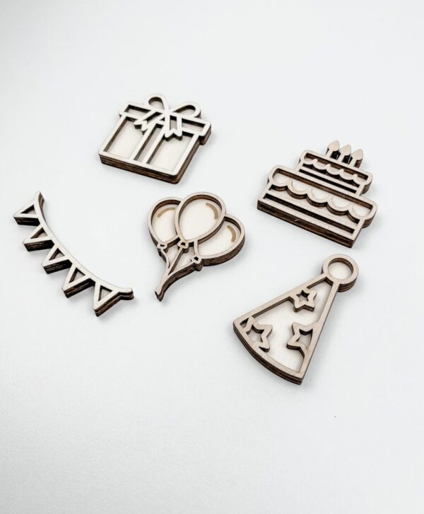 Leuk met letters Kleine vultrays Feest sensorisch houten speelgoed