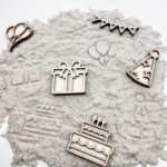 Leuk met letters Kleine vultrays Feest sensorisch houten speelgoed