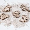 Leuk met Letters – Kleine Vultray Set Huisdieren | Sensorisch houten speelgoed