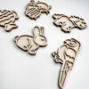 Leuk met Letters – Kleine Vultray Set Huisdieren | Sensorisch houten speelgoed