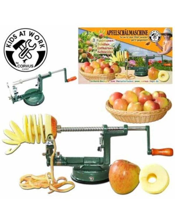 Kids at work Appelschilmachine
