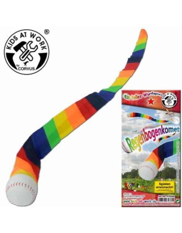 Kids at work - Werpbal regenboogkomeet staartbal
