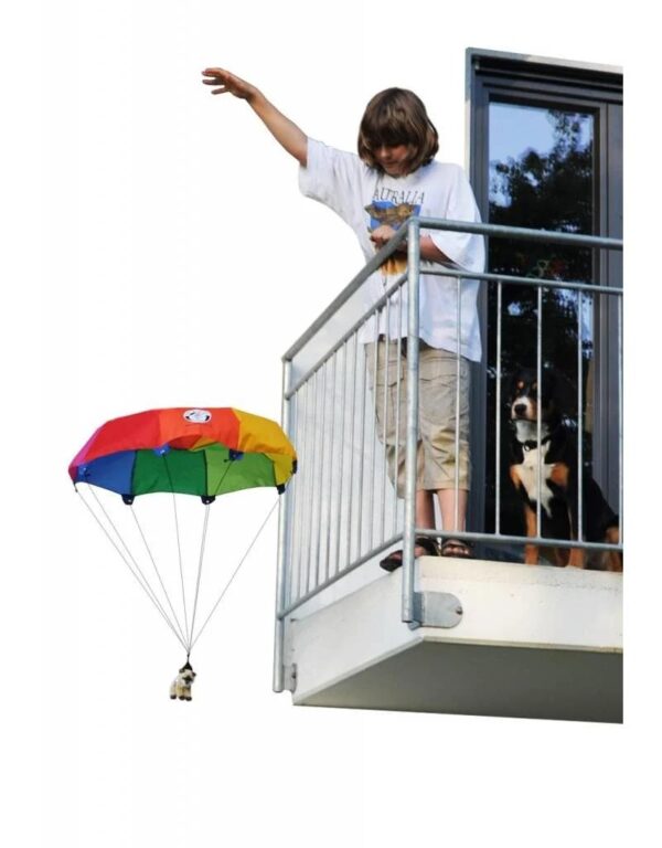 Kids at work Zweefspeelgoed parachute van 85 centimeter