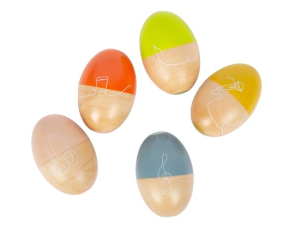 muziekeieren Small Foot „Groovy Beats” Music Eggs, houten muziekeieren