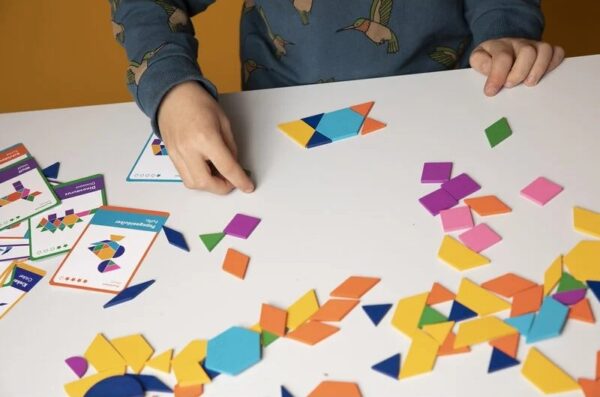 SuperBlocco Stoere Dieren Patronenpuzzel Hout  Vormenpuzzel Tangram