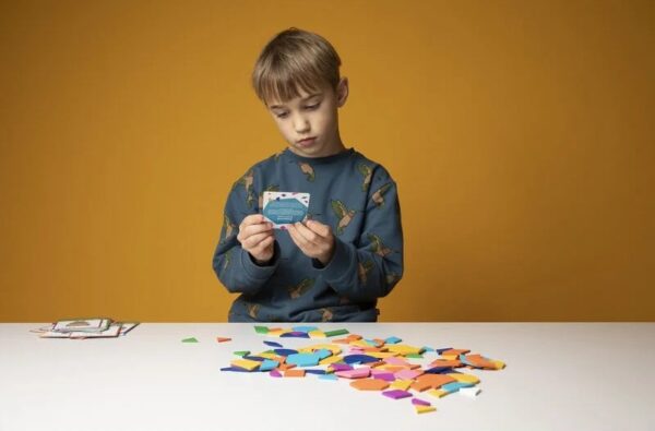 SuperBlocco Stoere Dieren Patronenpuzzel Hout  Vormenpuzzel Tangram