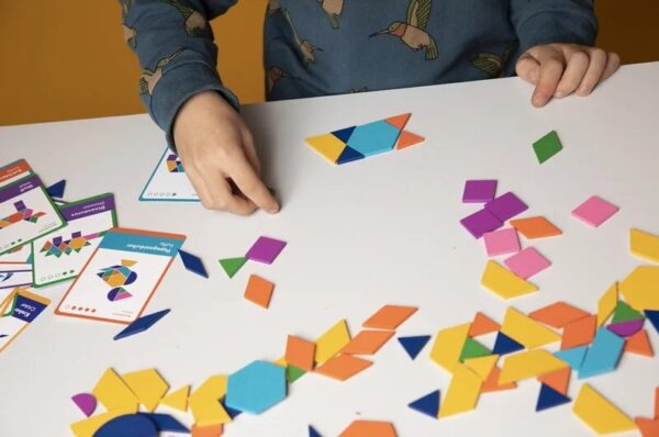 SuperBlocco Stoere Dieren Patronenpuzzel Hout  Vormenpuzzel Tangram
