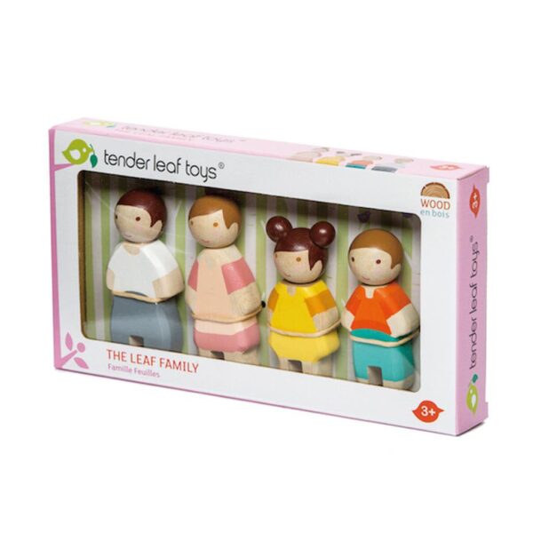 Tender Leaf Toys Poppenfamilie Sunny  Hout 4-delig