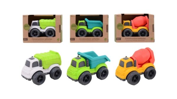 Joueco Bioplastic bouwauto wit