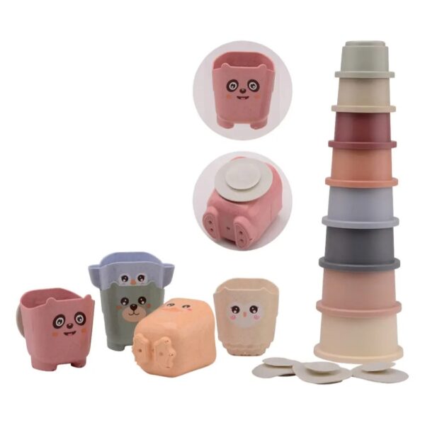Happy-World-Bio-Stapel-Emmers-en-Bekers-2 Happy World Bio Plastic Stapel emmers en bekers