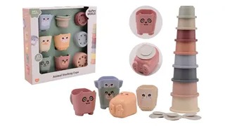 stapel emmers en bekers Happy World Bio Plastic Stapel emmers en bekers