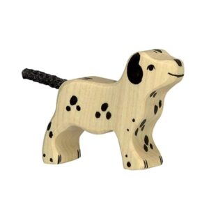 Holztiger Dalmatier klein | Houten Dierfiguur | Duurzaam educatief speelgoed.