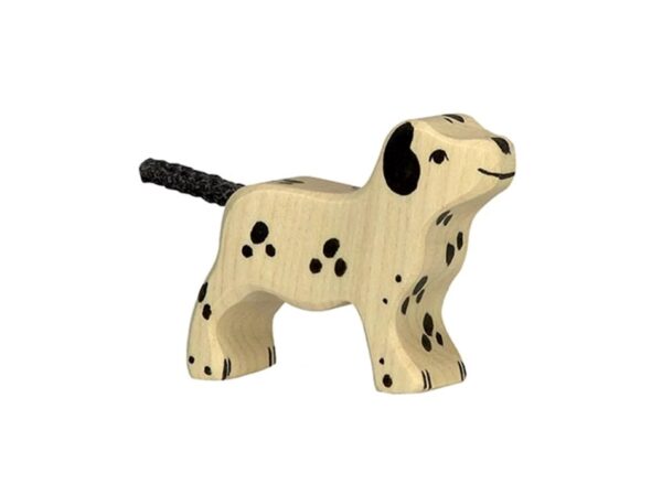 Holztiger Dalmatier klein | Houten Dierfiguur | Duurzaam educatief speelgoed.