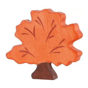 Van duurzaam hout handgemaakte herfstboom waldorf geinspiteerd van Holztiger bij Het Speellab