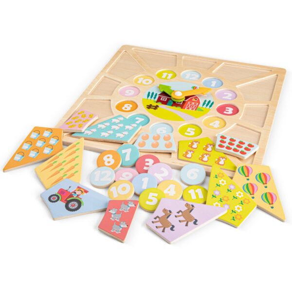 New Classic Toys Multi Klokpuzzel