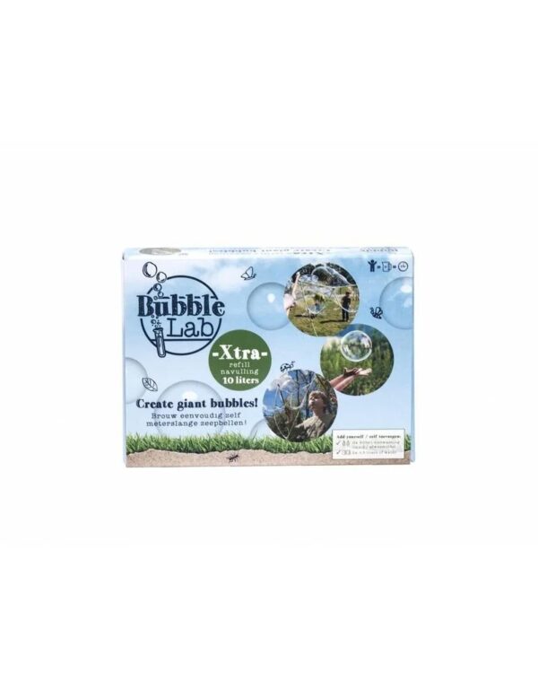 BubbleLab Xtra 10 liter bellenblaas sop navulverpakking STEM speelgoed