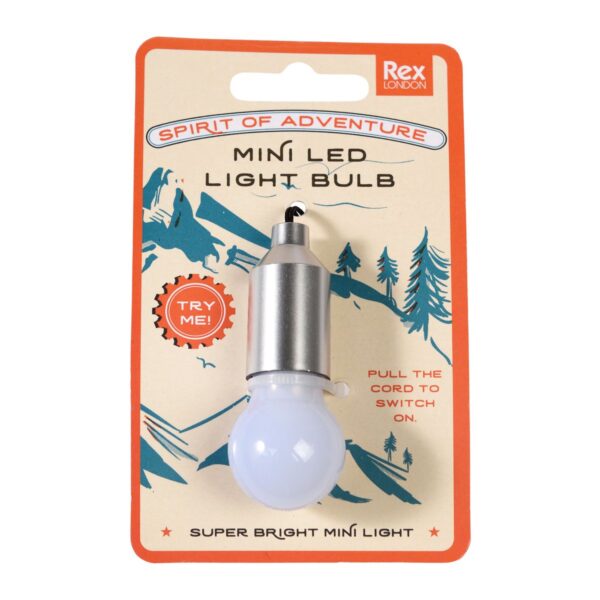 Rex London gloeilamp sleutelhanger zilver-rood-blauw Spirit of adventure