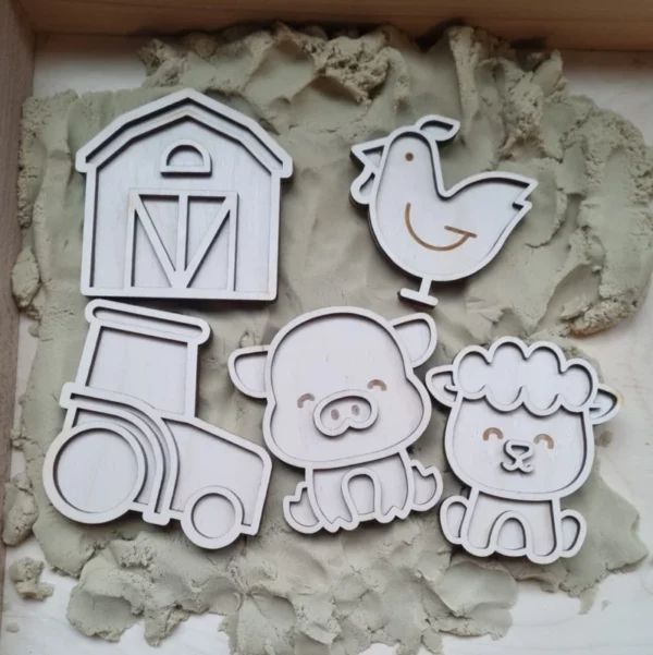 Kiddi mini vulvormen vultray set boerderij