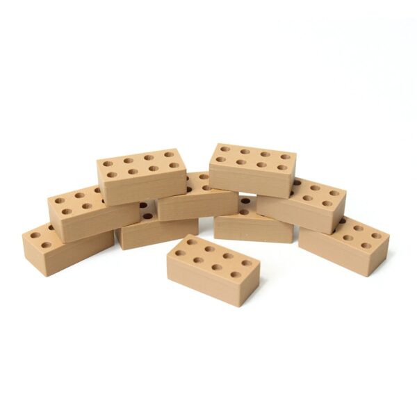 Kids Kabinet Bouwstenen - 10 stuks lichte kleur