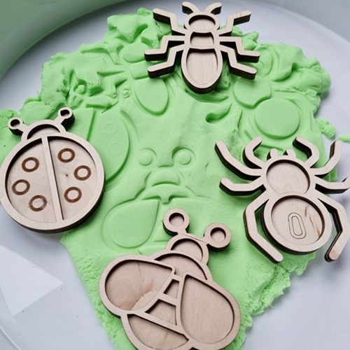 Kiddi - Mini vulvormen - Speel Tray Mini  set insecten