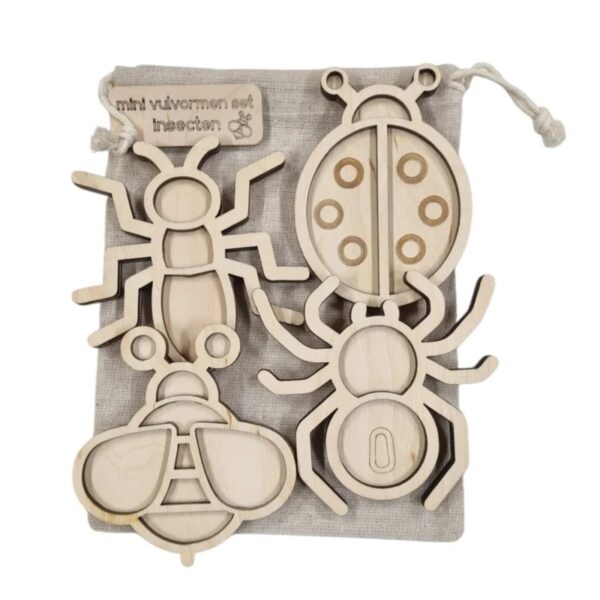 Kiddi - Mini vulvormen - Speel Tray Mini  set insecten