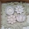 Kiddi - Vulvormen - Speel Tray mini set Flowers bloemen