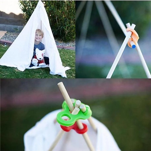 Stick-lets Buurtpakket Kit 36 stuks voor het bouwen van hutten, tenten, geometrie