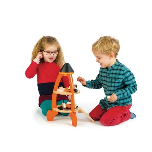 Ontdek de Tender Leaf Toys Wolf Cosmic Rocket Set – Ruimteraket & Speelset in één!