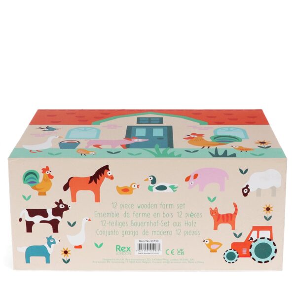 Rex London houten Boerderij speelset wooden farm playset