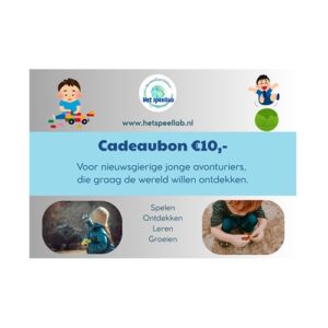 Het Speellab Cadeaubon 10,- (digitaal)