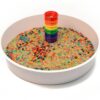 Set van zes Regenboogzeefjes small van X-Creator in heldere kleuren – open einde en sensorisch speelgoed