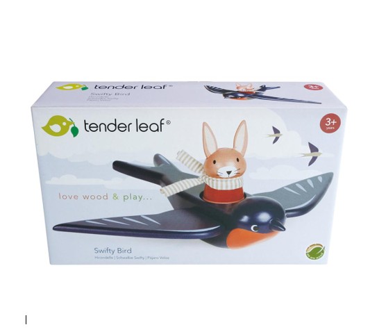 Tender Leaf – Swifty Bird – Houten Zwaluwfiguur