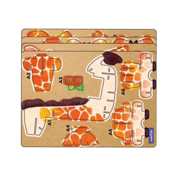 MierEdu – 3D Puzzel Build & Sound – giraf bouwpakket